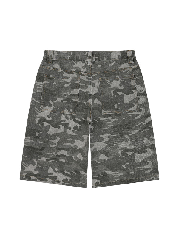Men's Wide Leg Camo Shorts