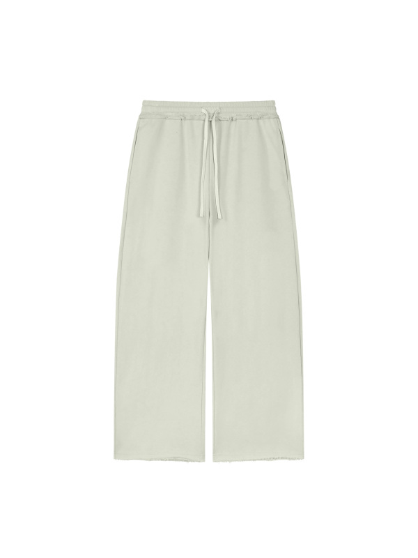 Women’s Wide Leg Raw Edge Sweatpants