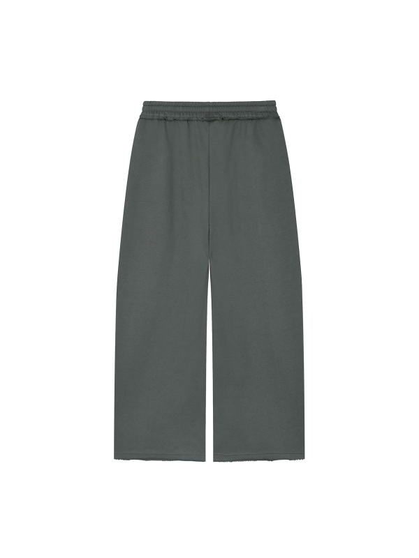 Women’s Wide Leg Raw Edge Sweatpants