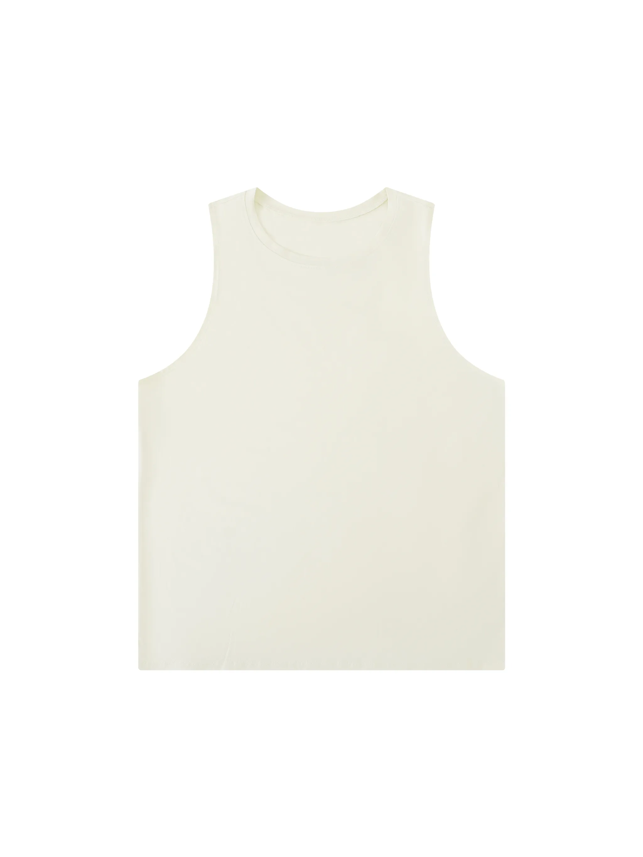 Men's Solid Color Crewneck Tank Top