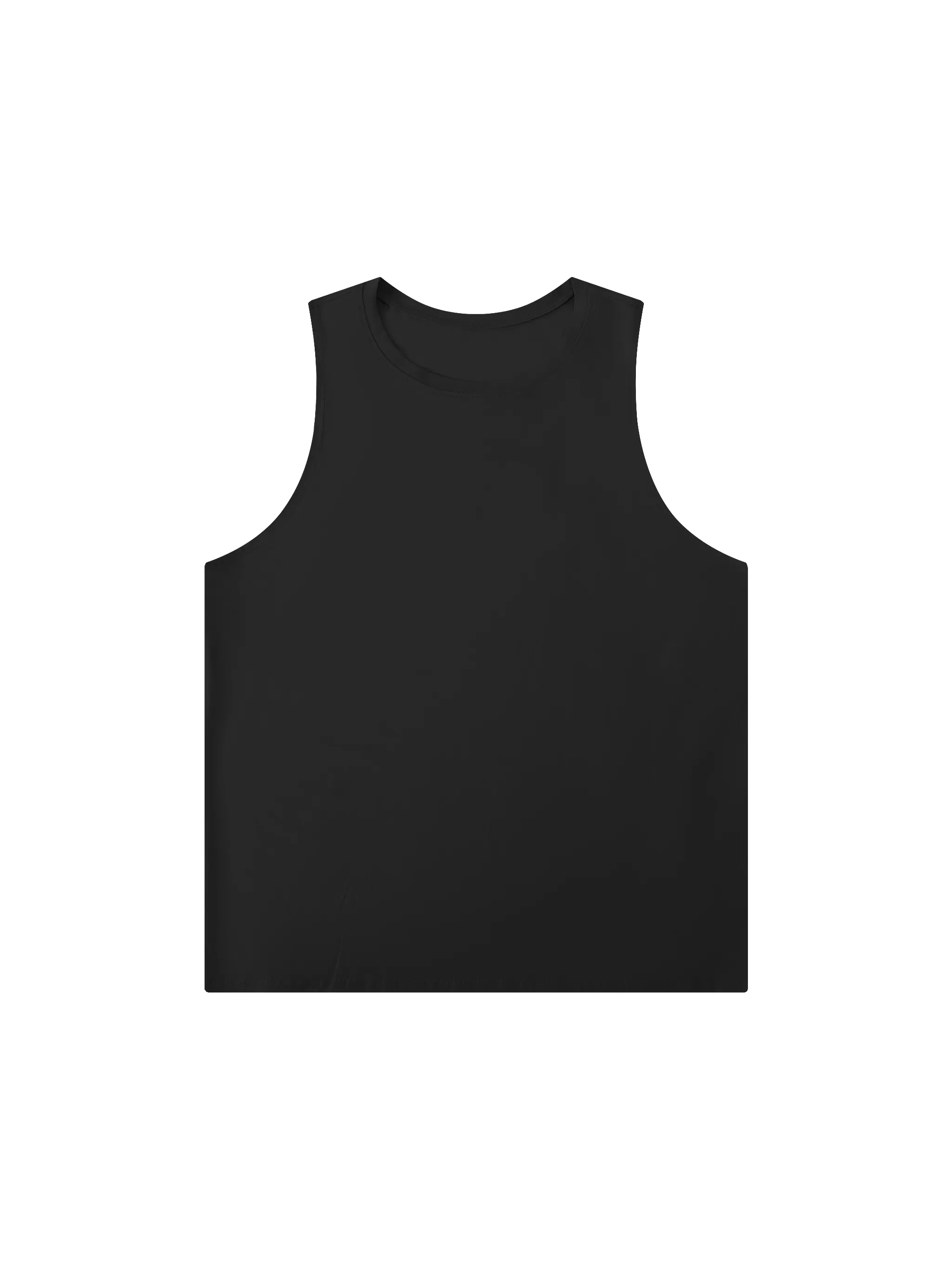 Men's Solid Color Crewneck Tank Top