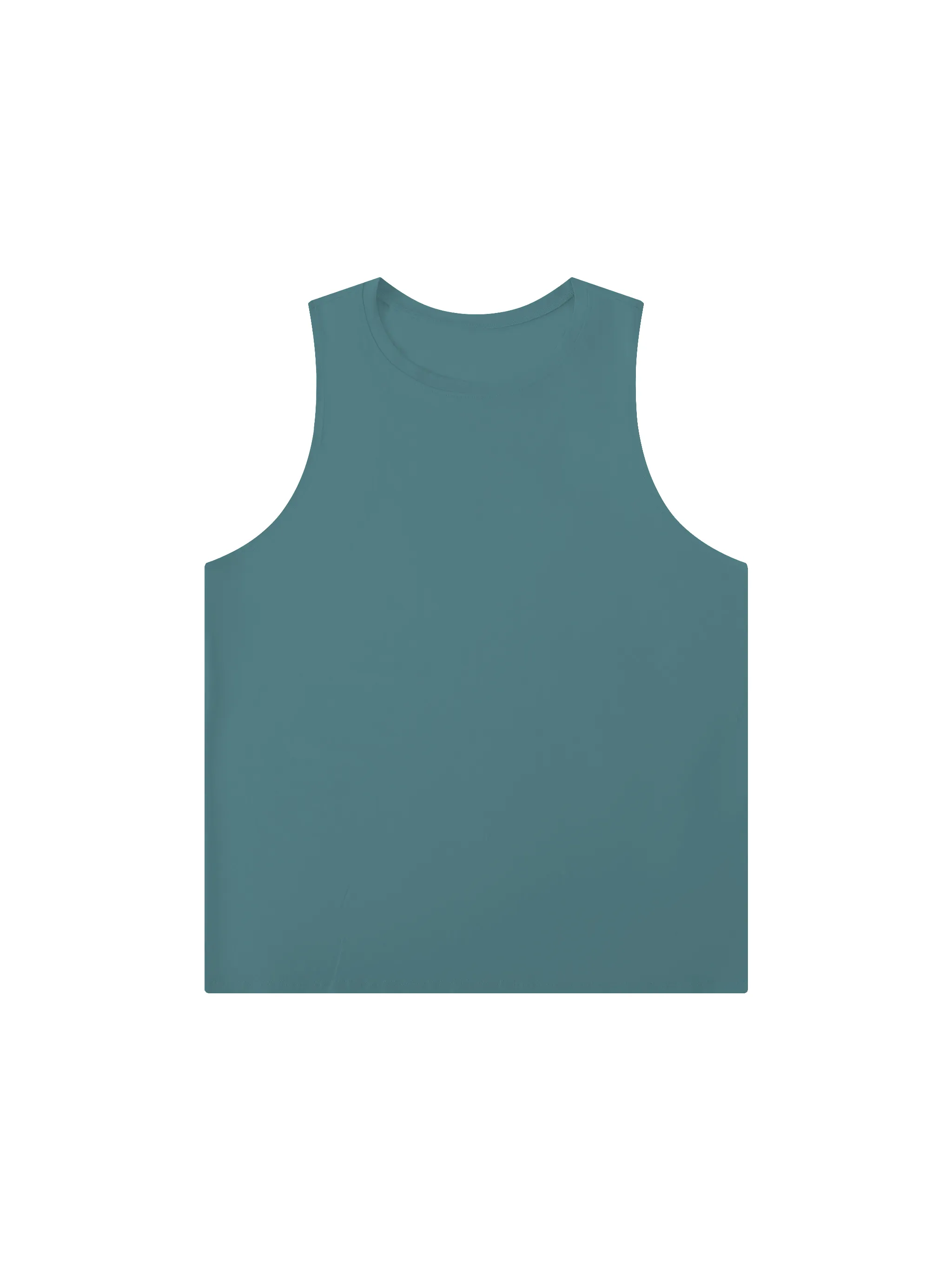 Men's Solid Color Crewneck Tank Top