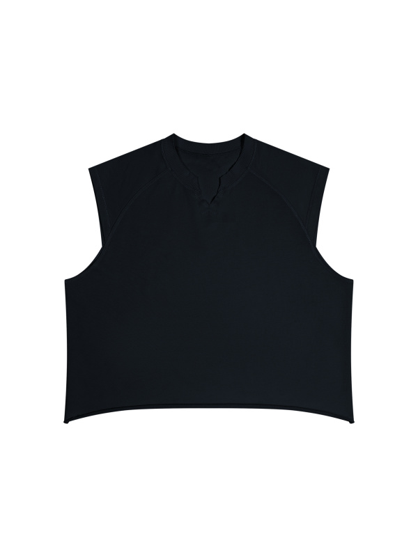 Men’s Boxy Raw Hem Tank Top