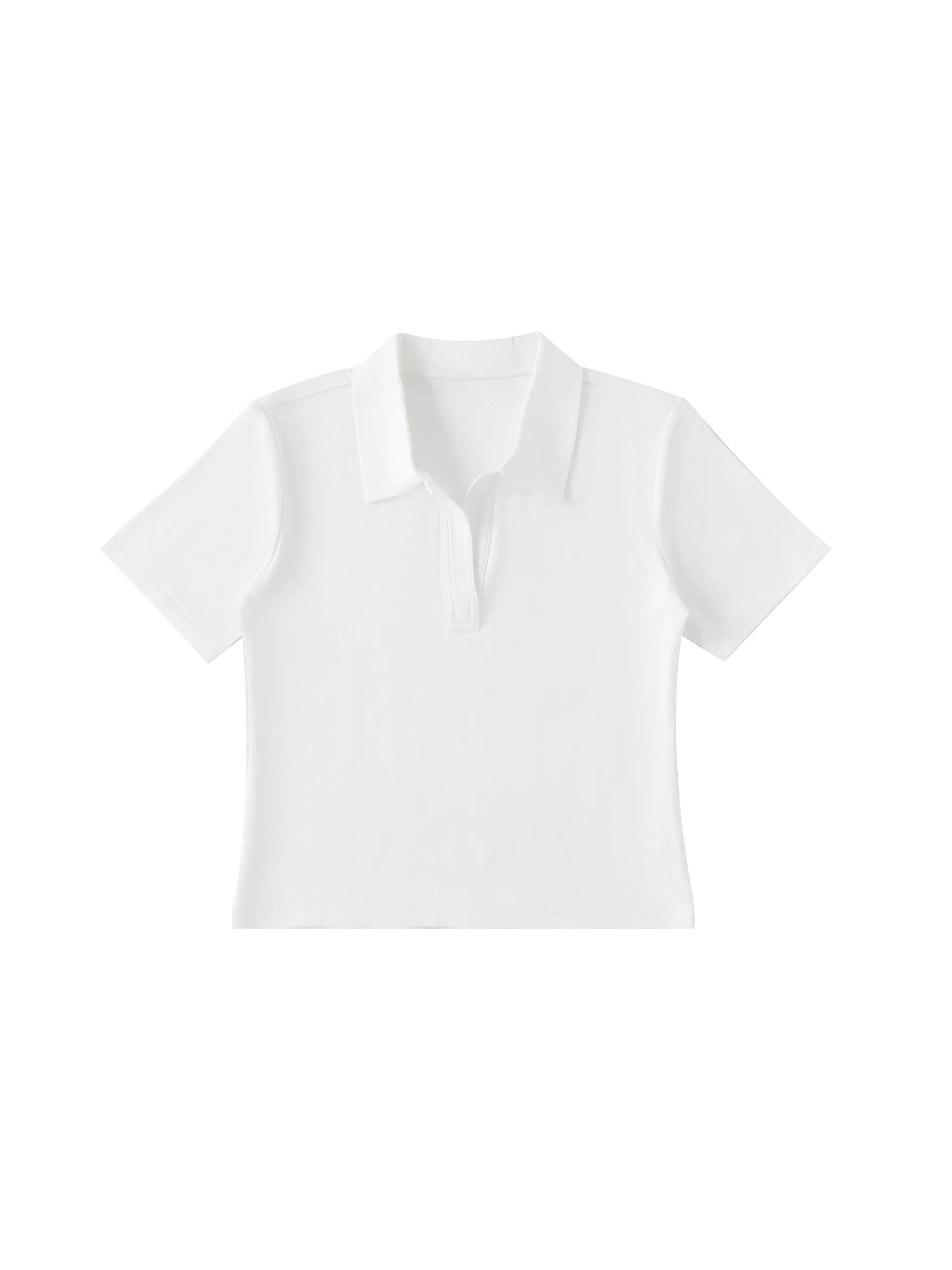 Bodycon Short Sleeve Polo Shirt