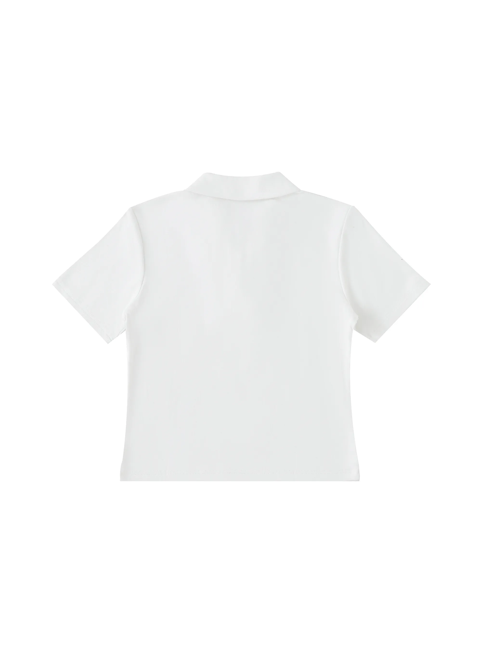 Bodycon Short Sleeve Polo Shirt