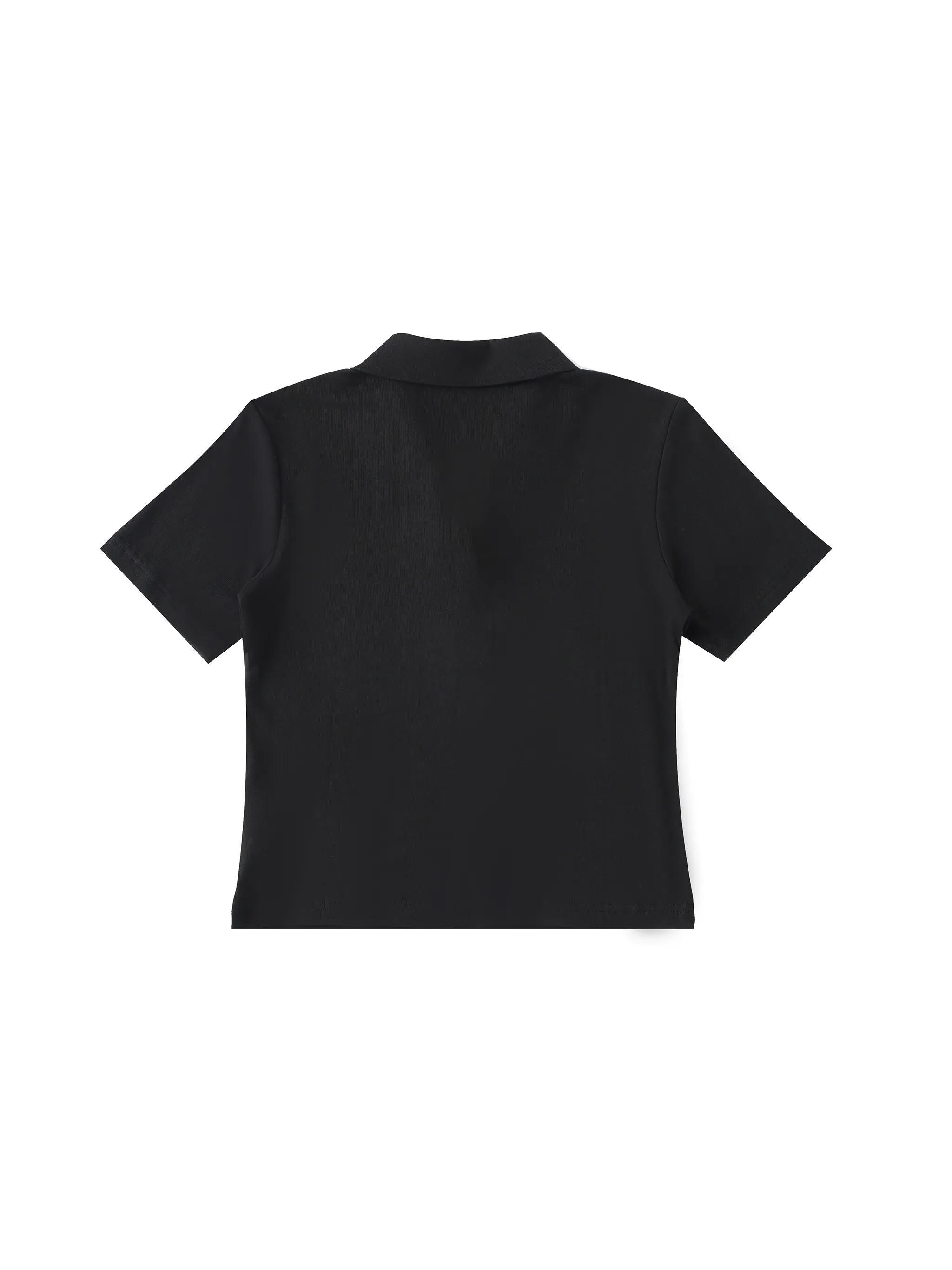 Bodycon Short Sleeve Polo Shirt