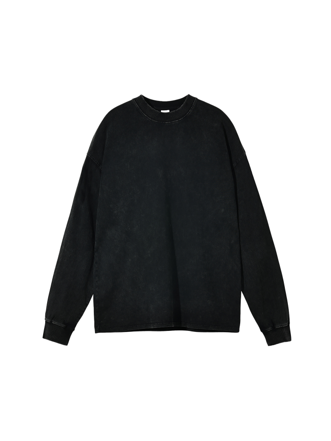 Acid Wash Oversize Long Sleeve T-Shirt