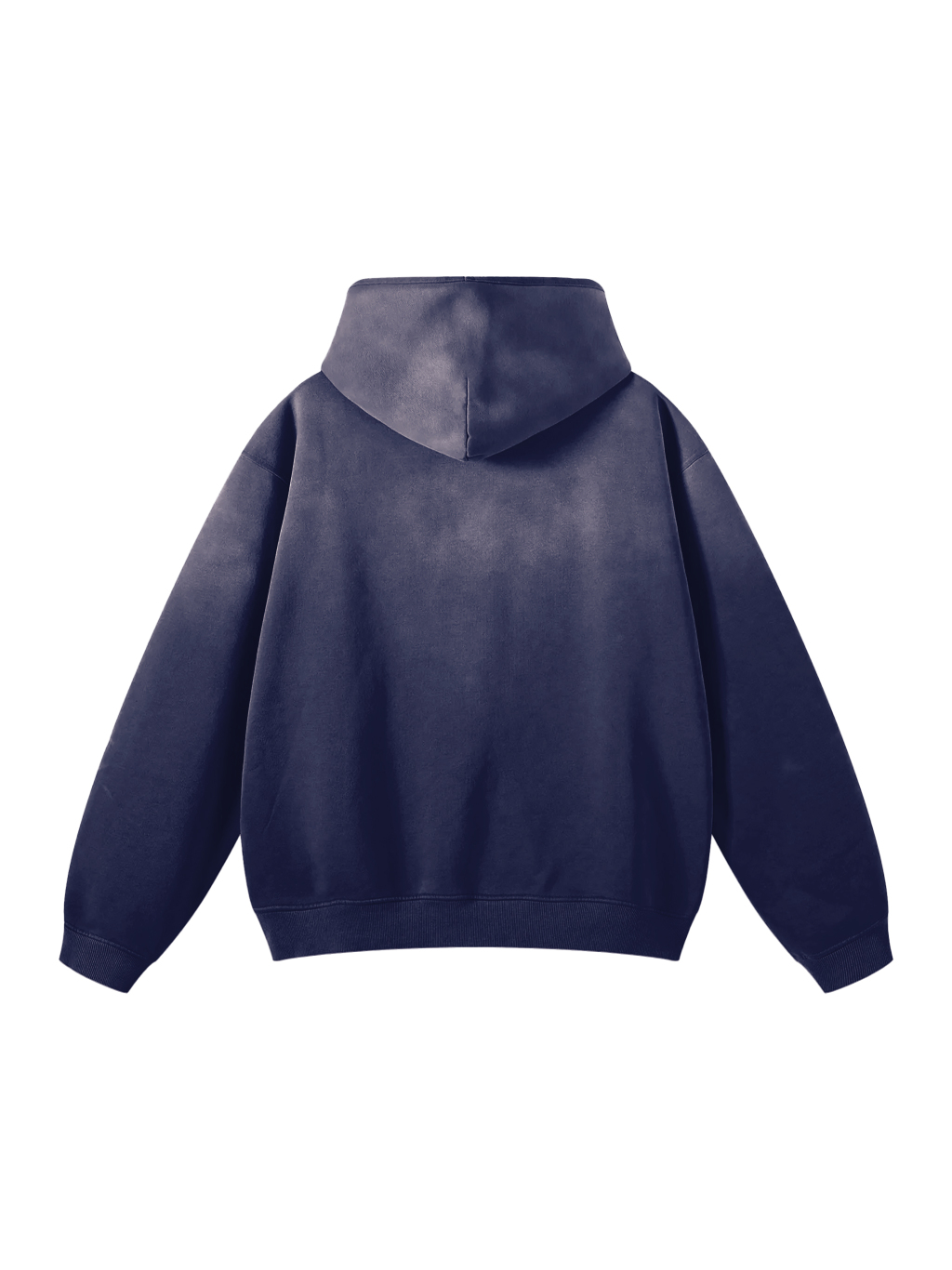 Streetwear Monkey Washed Dyed Fleece Royal Blue Hoodie | Dropshipping-2