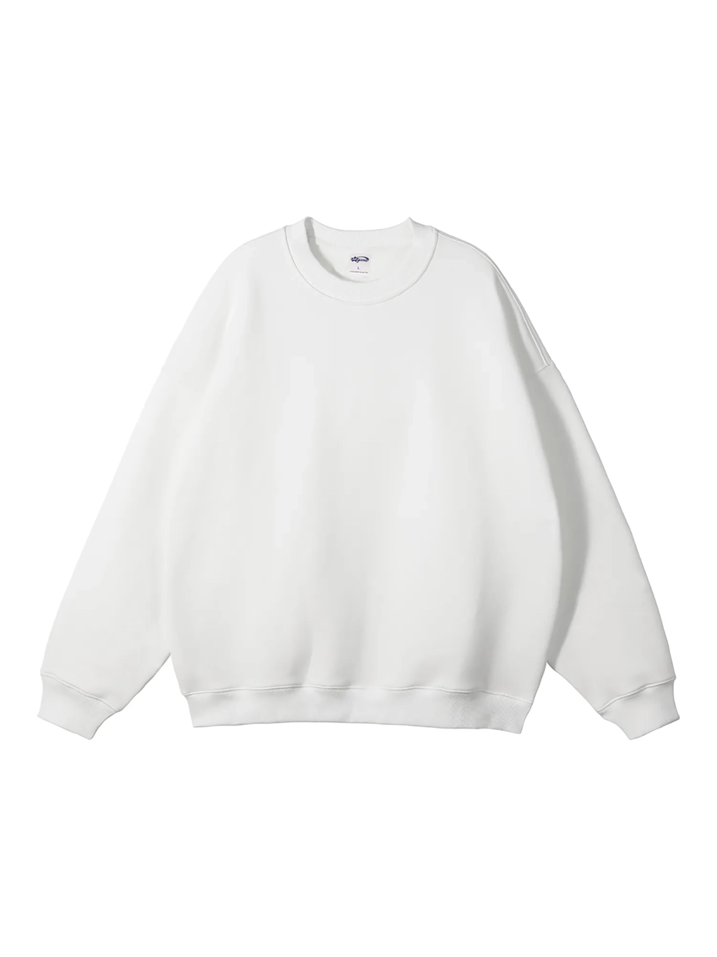 Streetwear Unisex Solid Color Fleece Pullover - Thumbnail Image