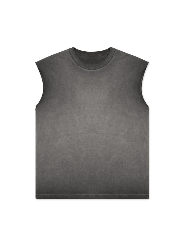 Streetwear Unisex Ombre Vintage Stone Wash Tank Top - Print On Demand | HugePOD