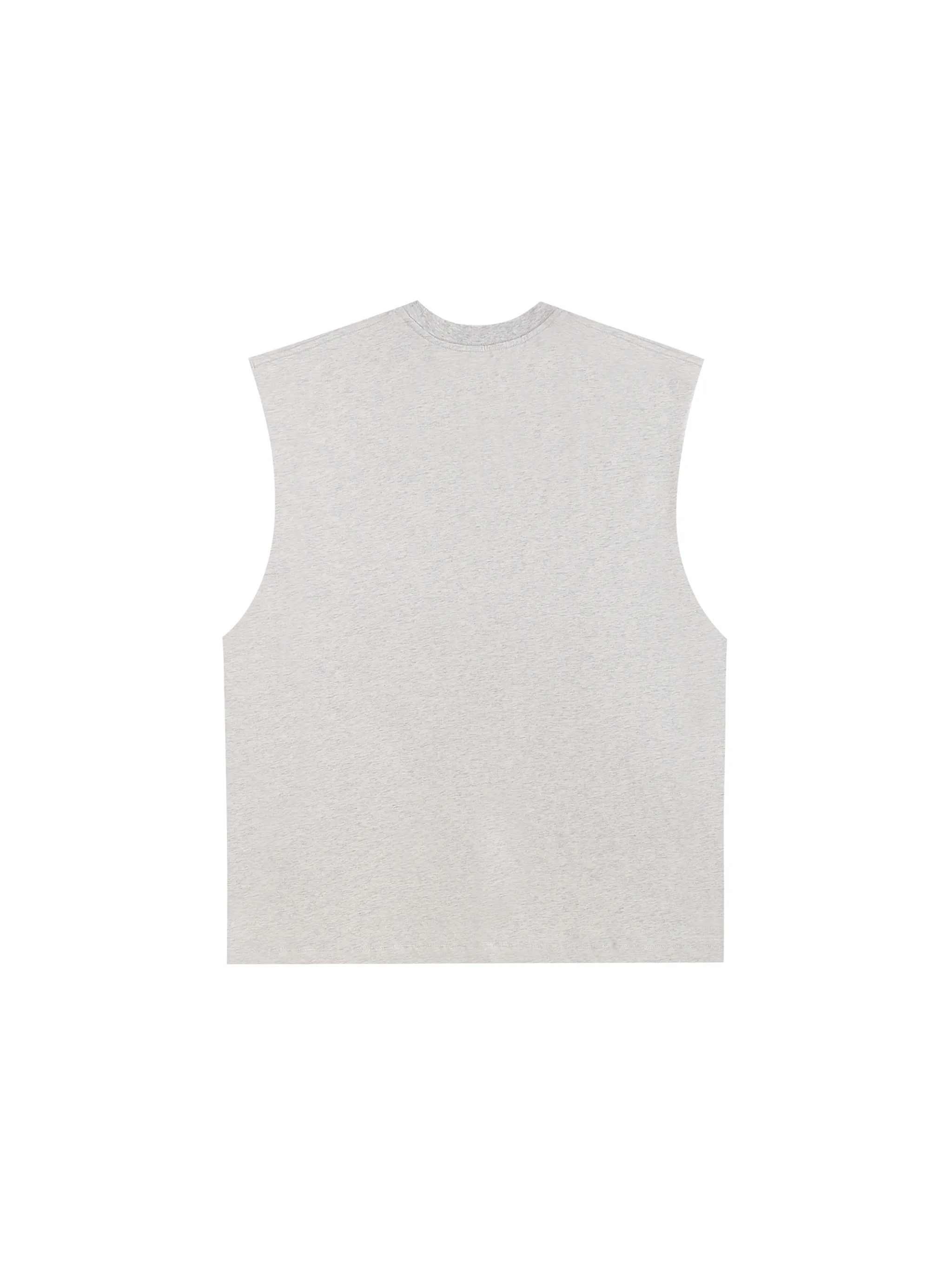 Raw Edge Cotton Tank Top