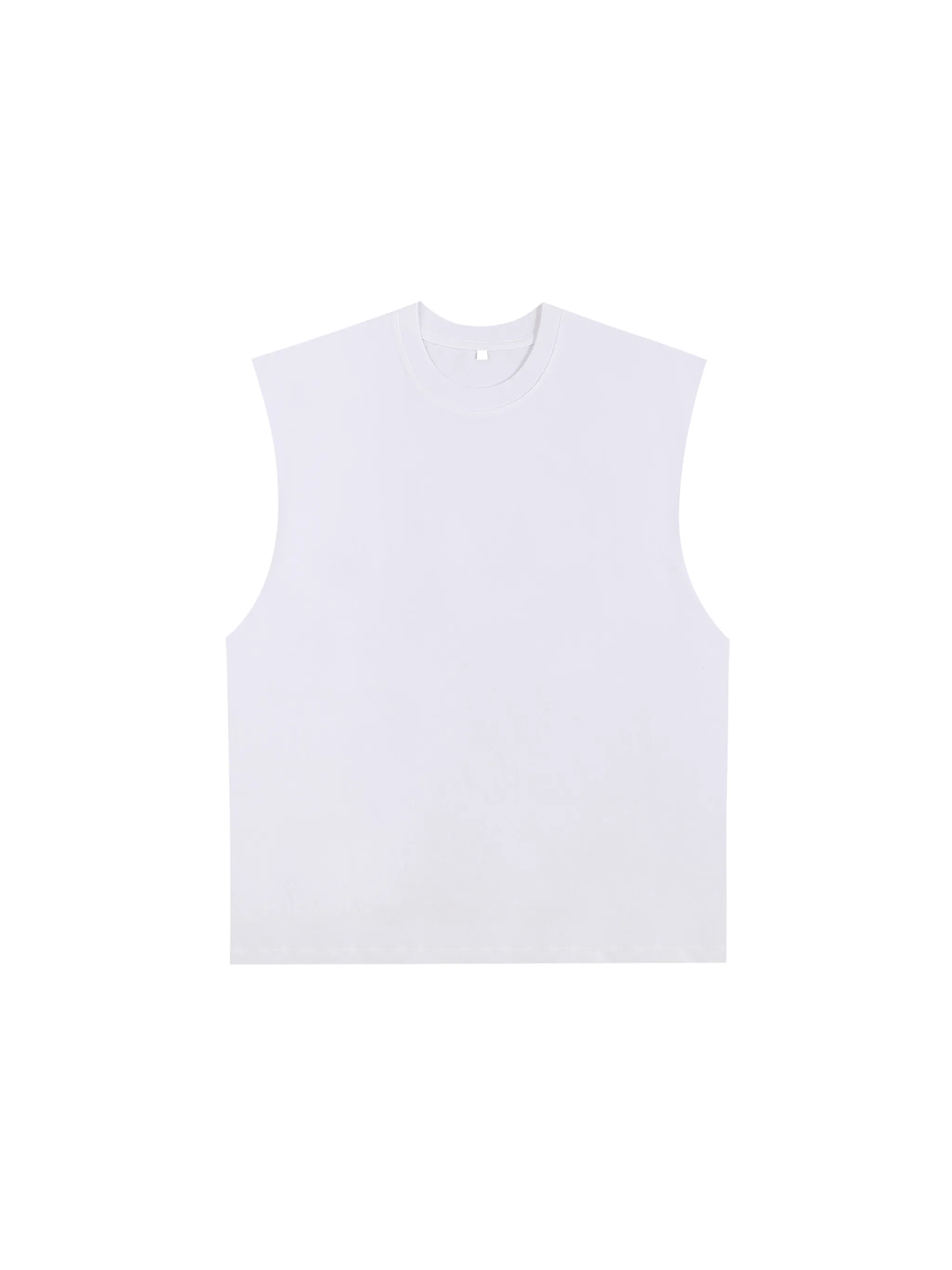 Raw Edge Cotton Tank Top