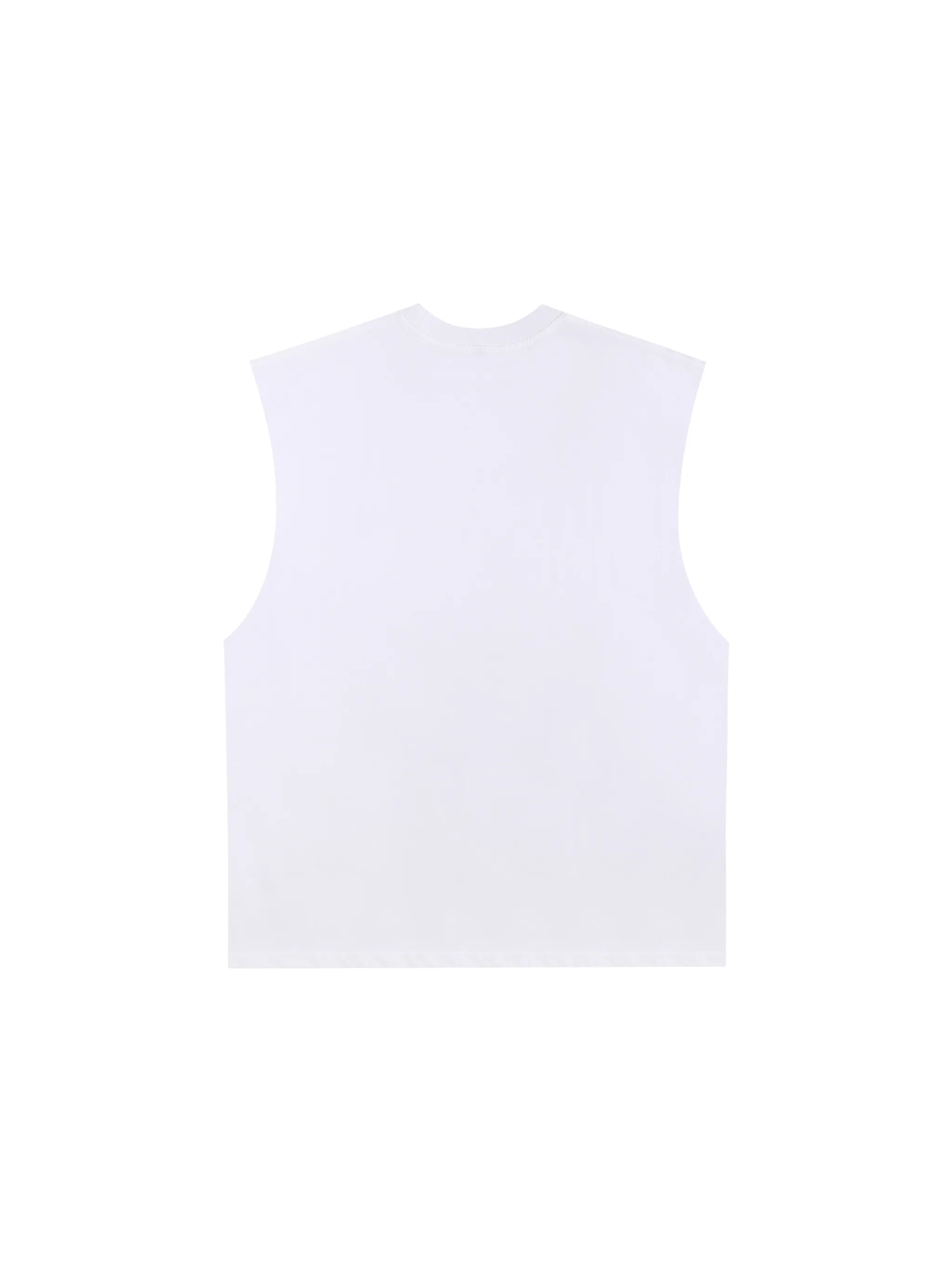 Raw Edge Cotton Tank Top