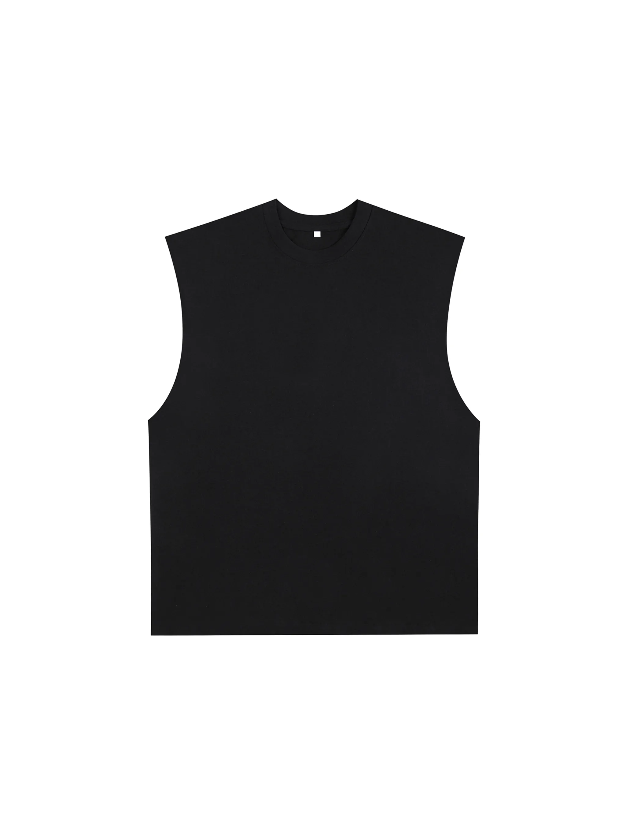 Raw Edge Cotton Tank Top