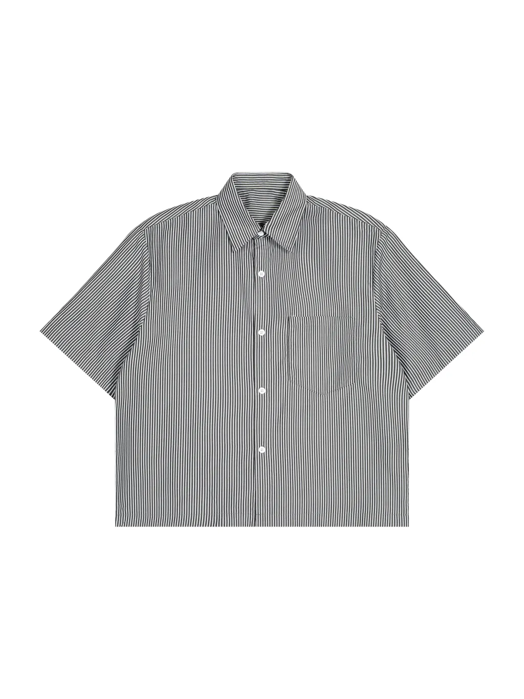 Oversized Vertical Stripe Boxy Shirt