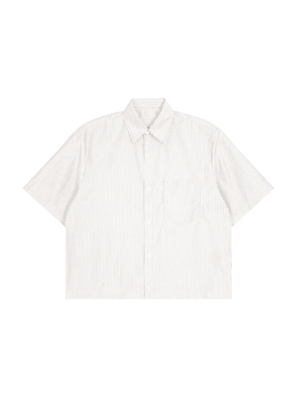 Oversized Vertical Stripe Boxy Shirt