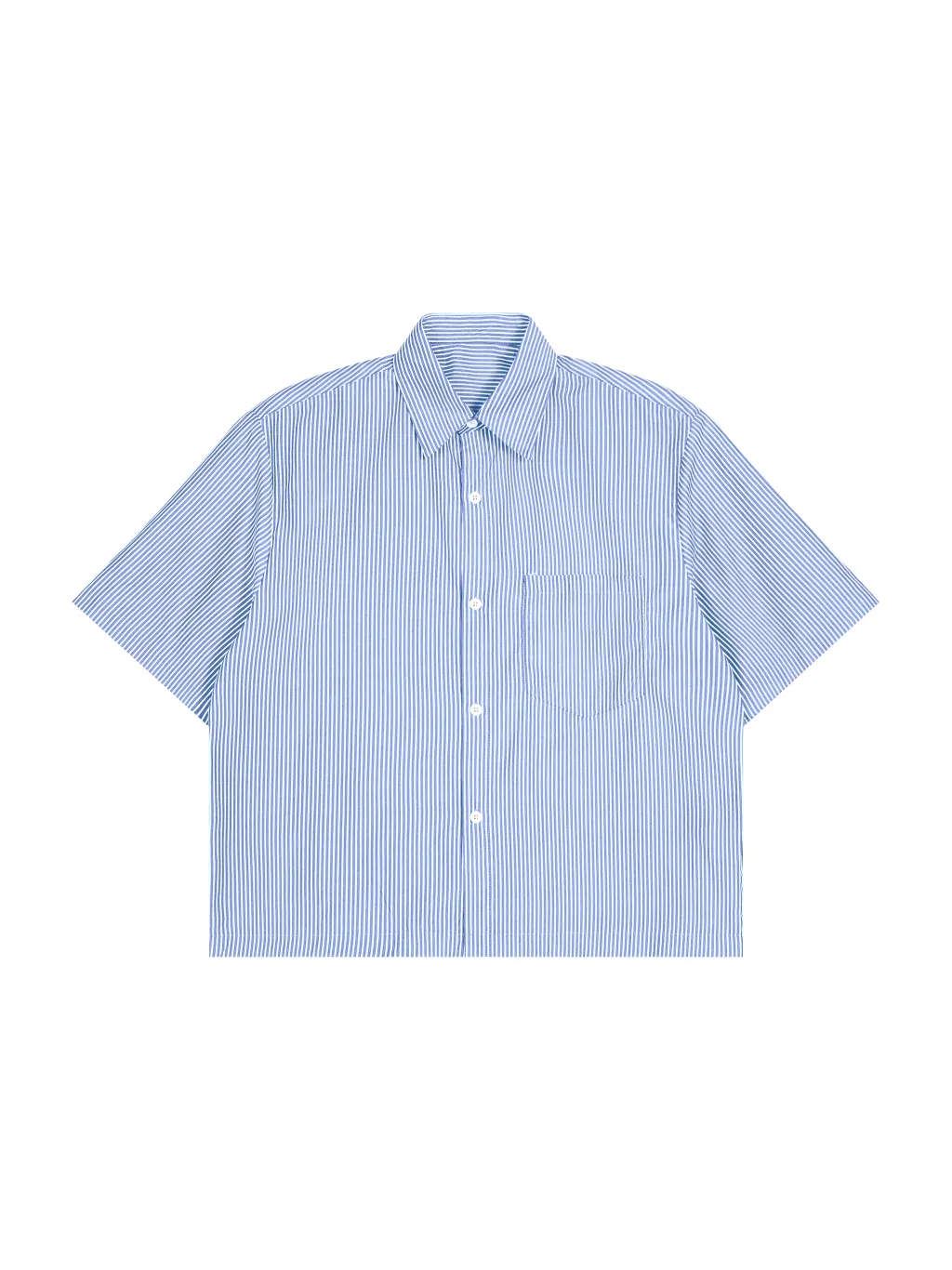 Oversized Vertical Stripe Boxy Shirt