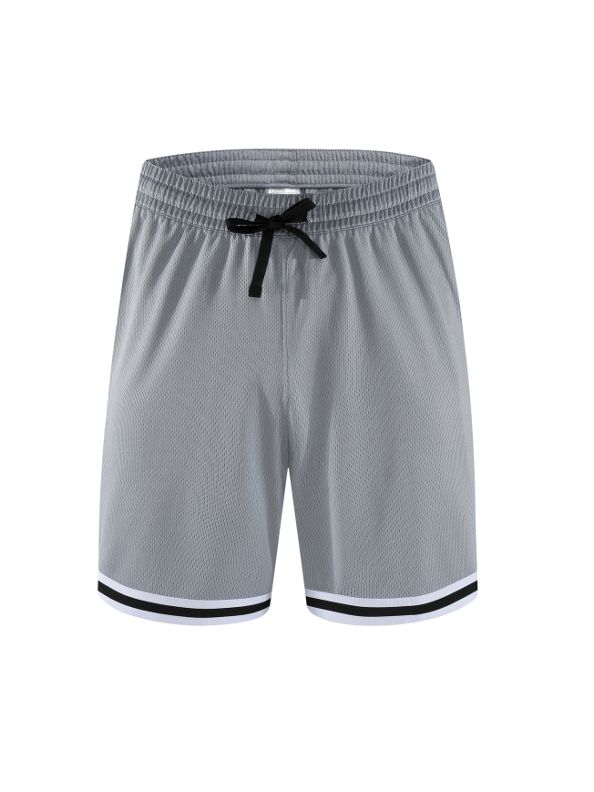 Classic Stripe Trim Basketball Shorts