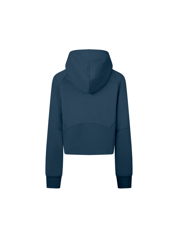 Cropped Zip-Through Hoodie