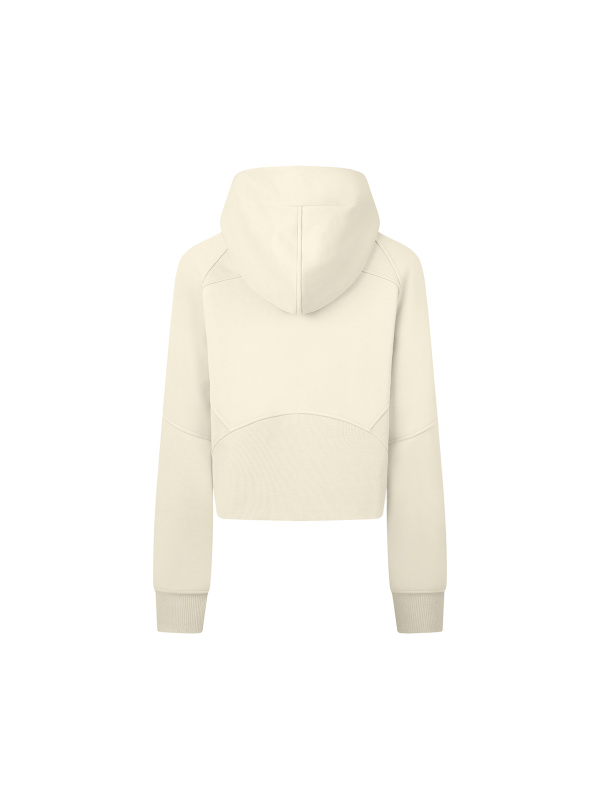 Cropped Zip-Through Hoodie