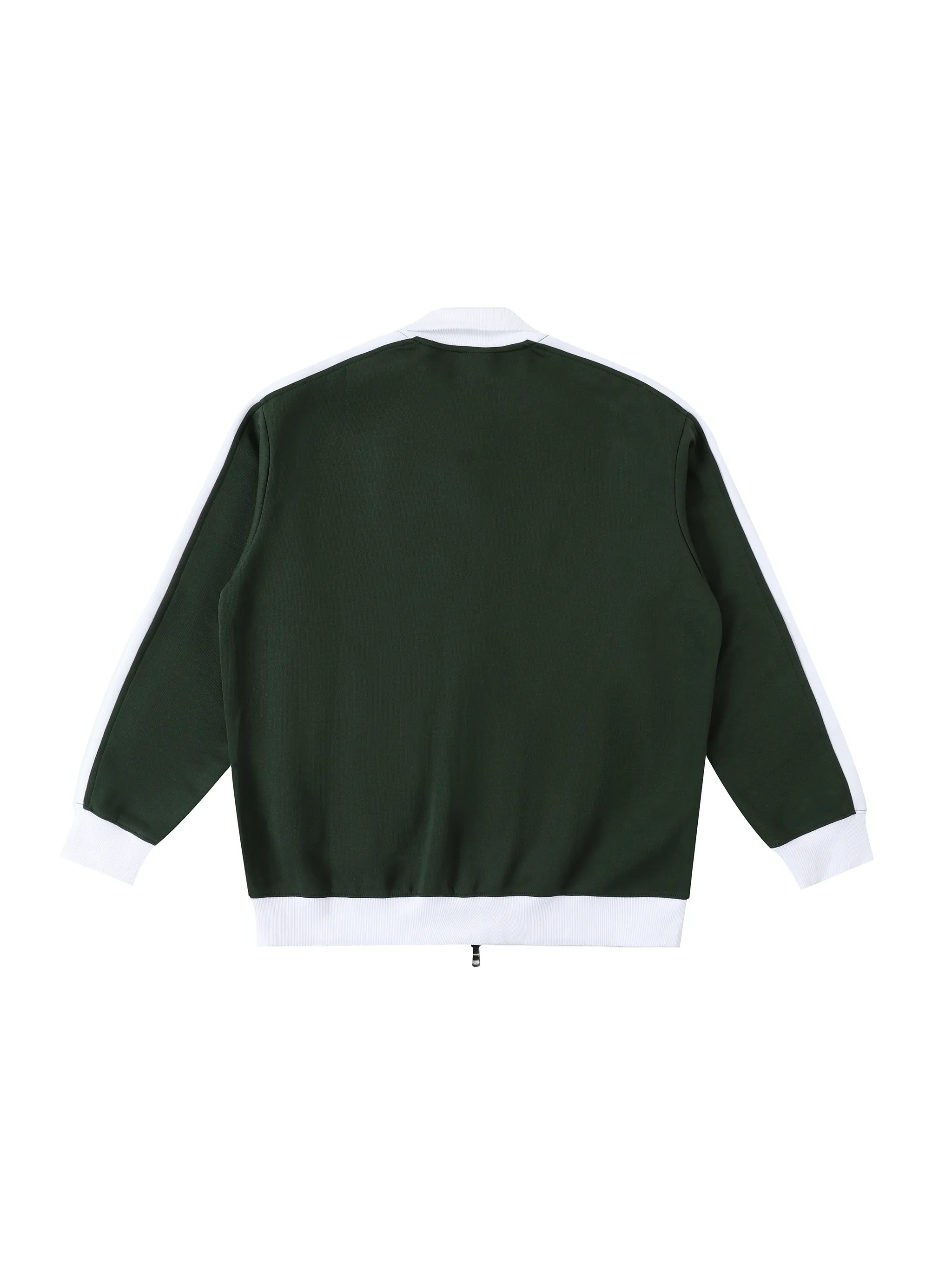 Contrast Trim Stand Collar Jacket