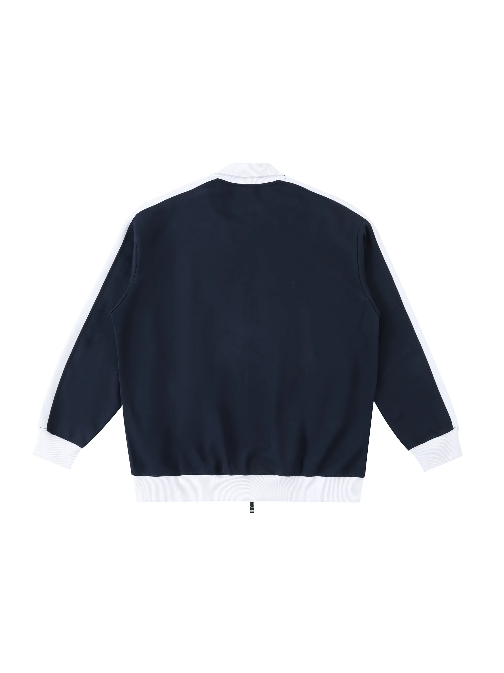 Contrast Trim Stand Collar Jacket