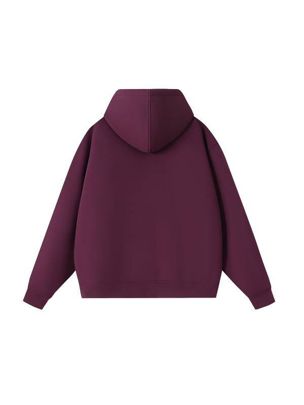 Essential Heavyweight High Neck  Zip-Up Hoodie