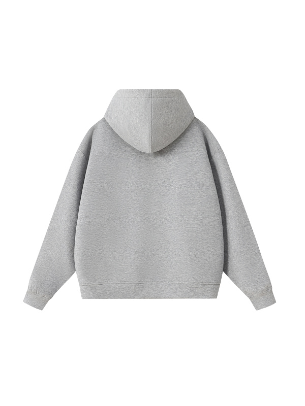 Essential Heavyweight High Neck  Zip-Up Hoodie