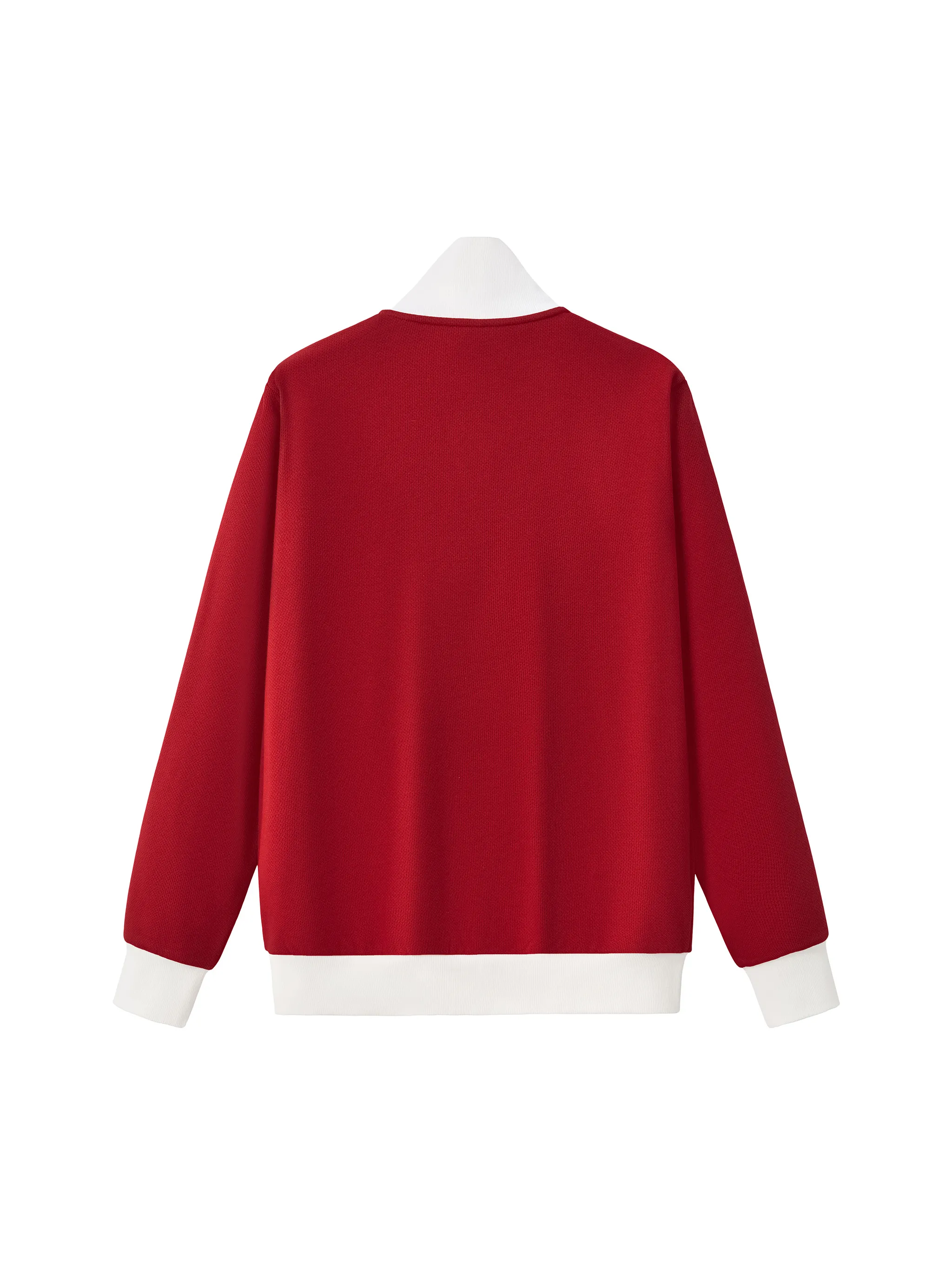 Contrast Side Stripe Fleece Track Jacket