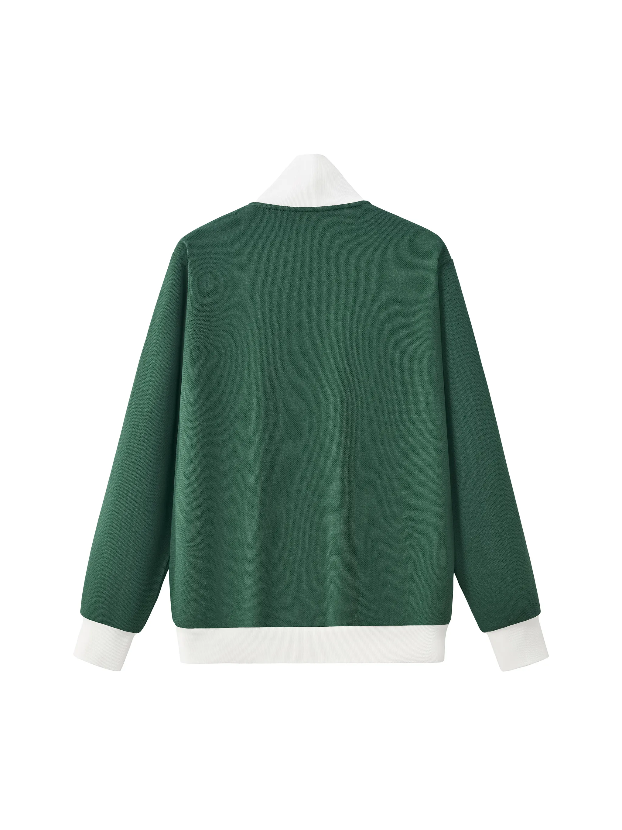 Contrast Side Stripe Fleece Track Jacket