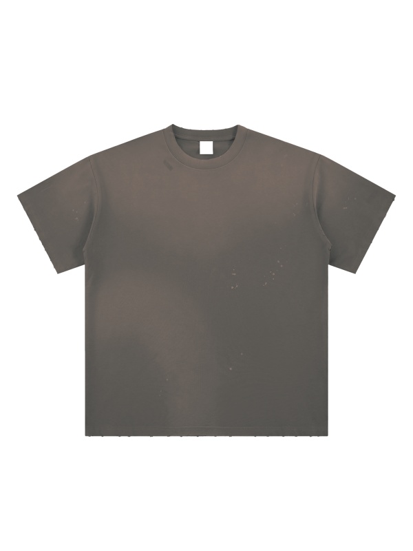 Hand-Frayed Sunfade Paint Splatter T-Shirt