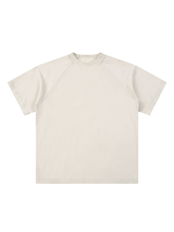 Vintage Washed Raglan Cotton T-Shirt