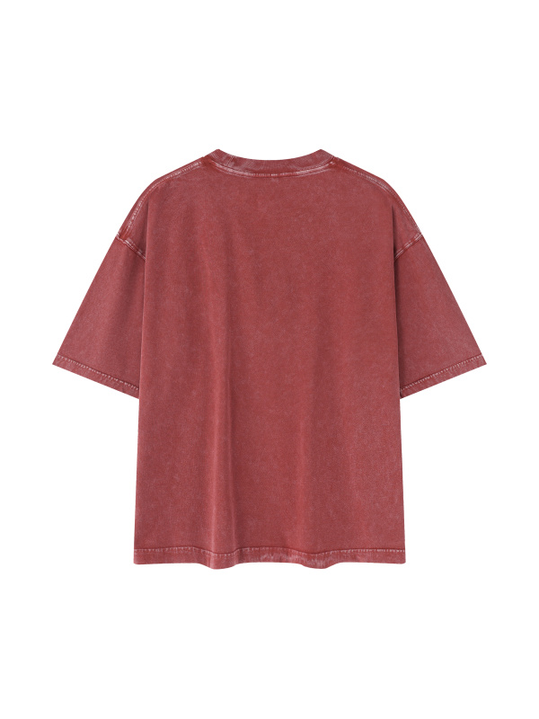 Mineral Wash Boxy Cotton T-Shirt