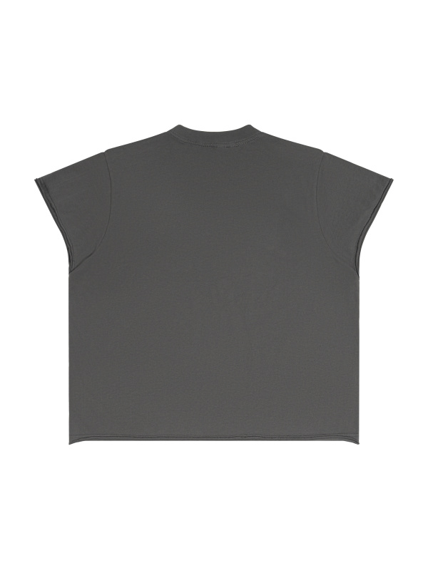 Unisex Boxy Raw Edge T-Shirt