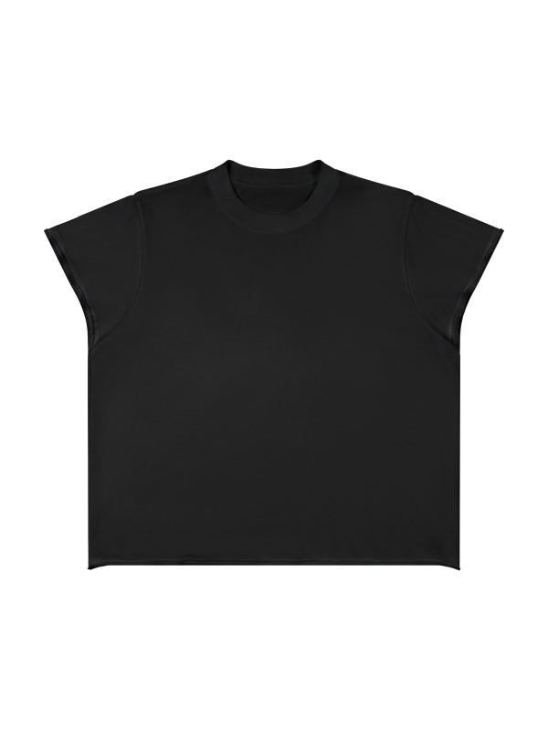 Unisex Boxy Raw Edge T-Shirt