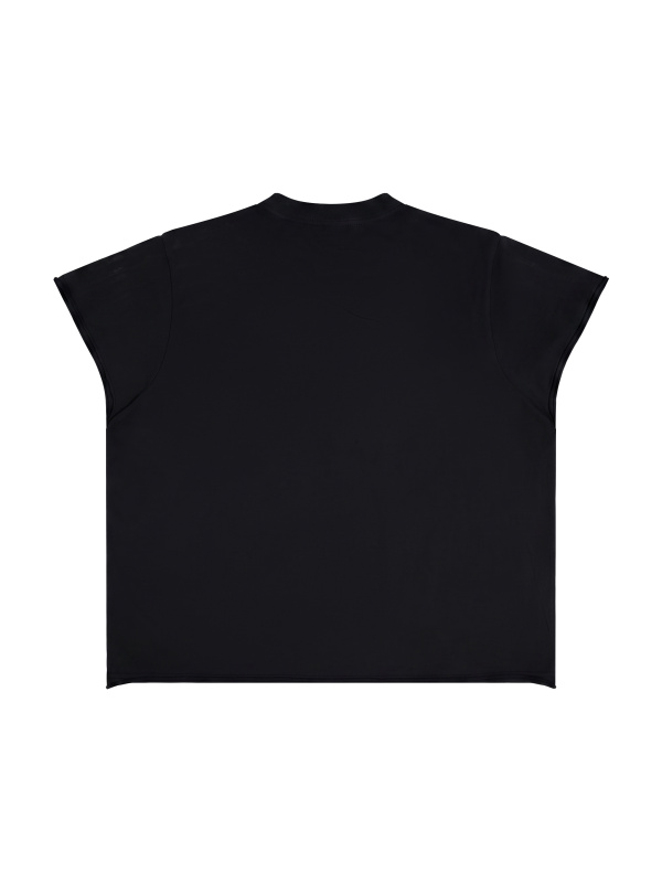 Unisex Boxy Raw Edge T-Shirt