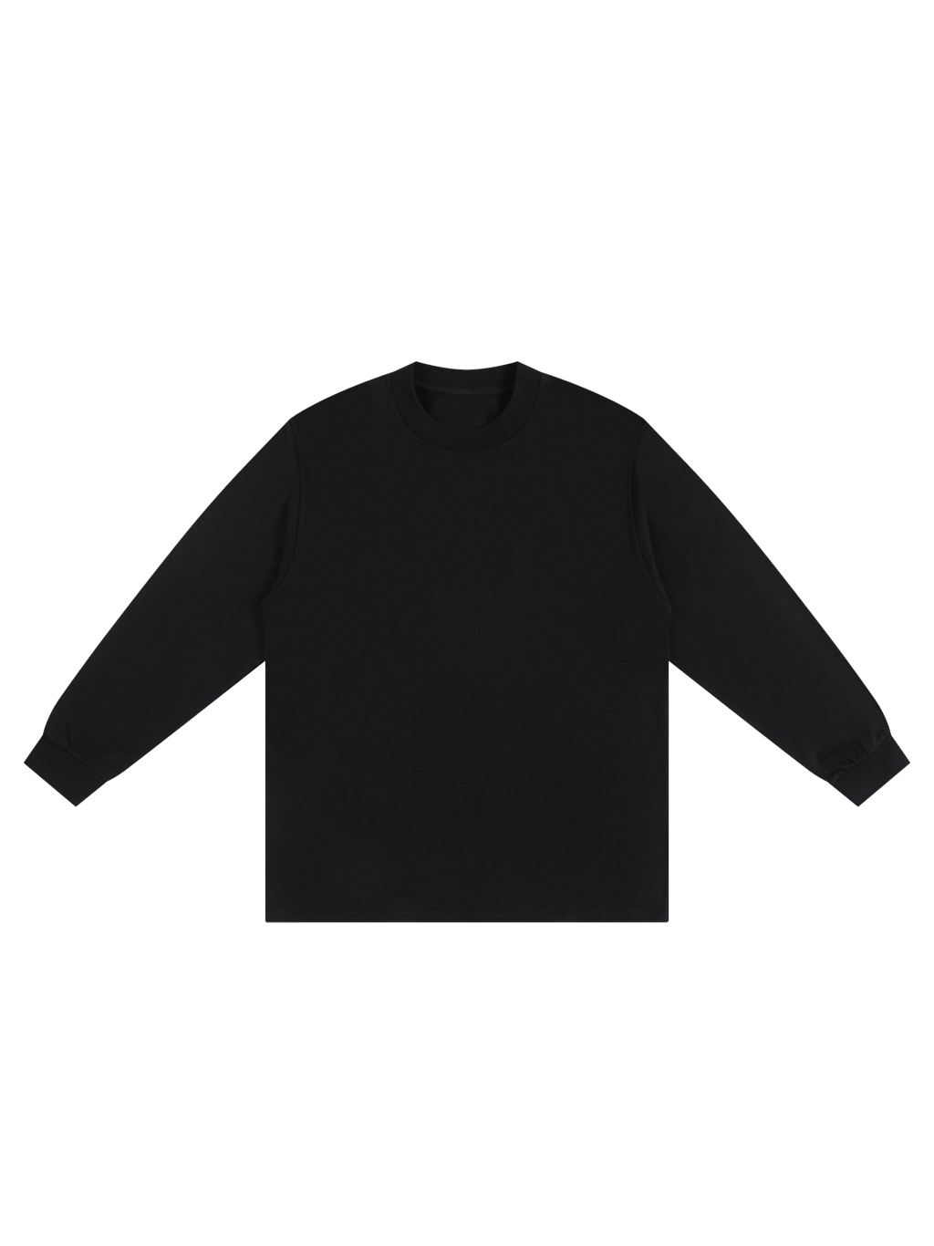 Unisex Crew Neck 270g Heavyweight 100% Cotton Drop Shoulder Long Sleeve Shirt - Thumbnail Image