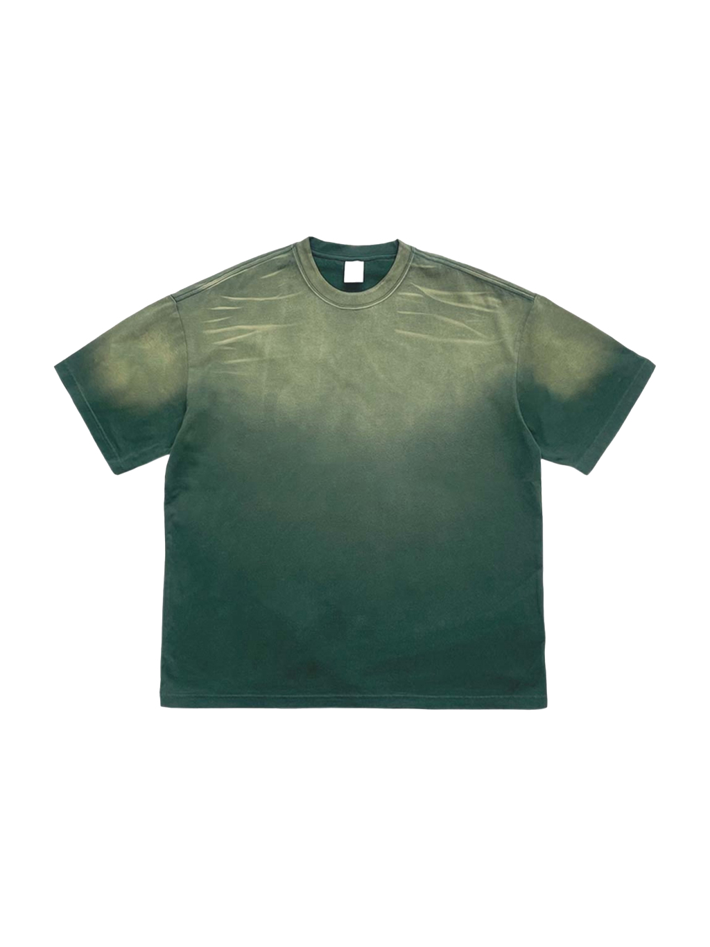 Vintage Washed Tiger Stripes Dyed Gradient T-Shirt - 250 GSM - Thumbnail Image