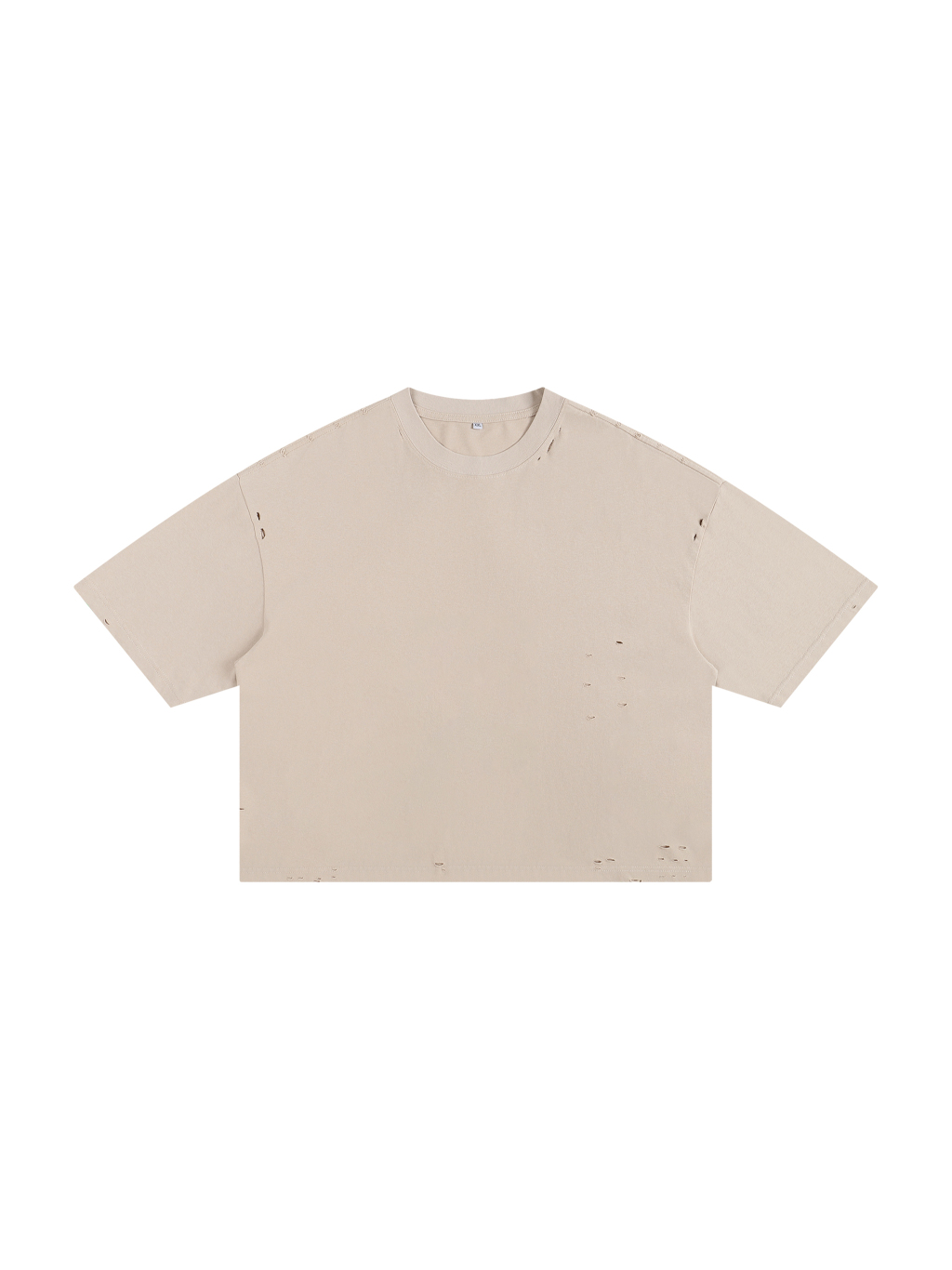 Classic Frayed Boxy Tee - 250 GSM - Thumbnail Image