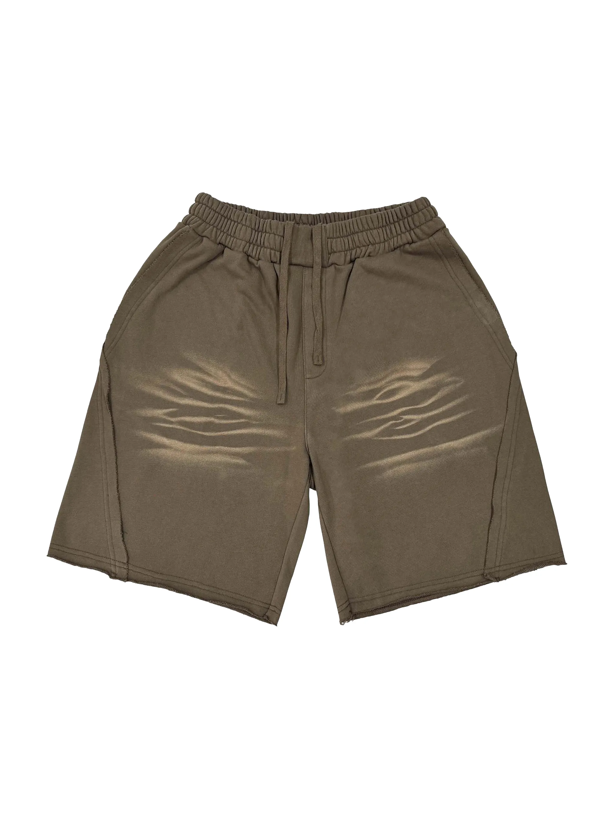 Vintage Washed Tiger Stripes Short Pants