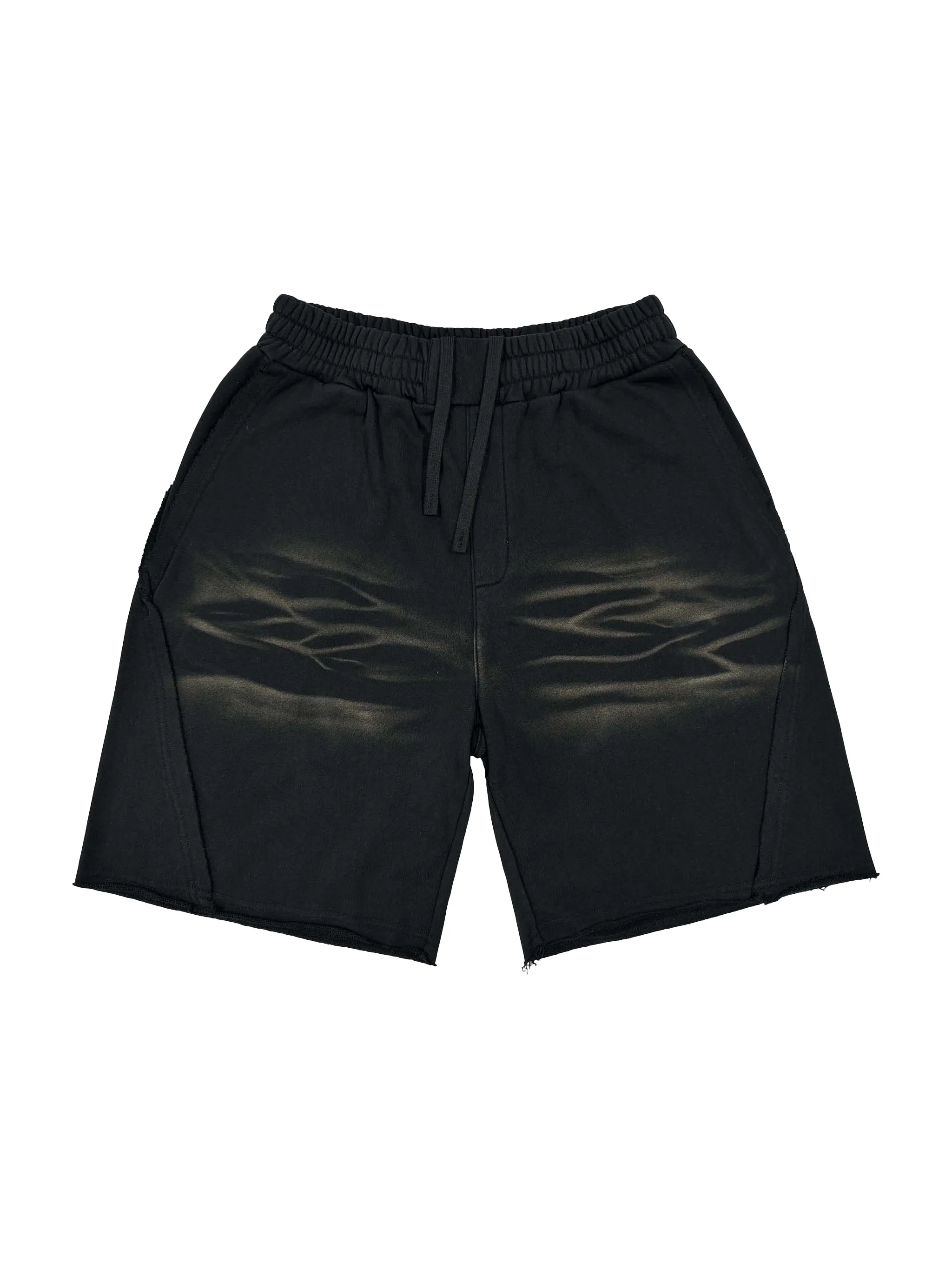 Vintage Washed Tiger Stripes Short Pants
