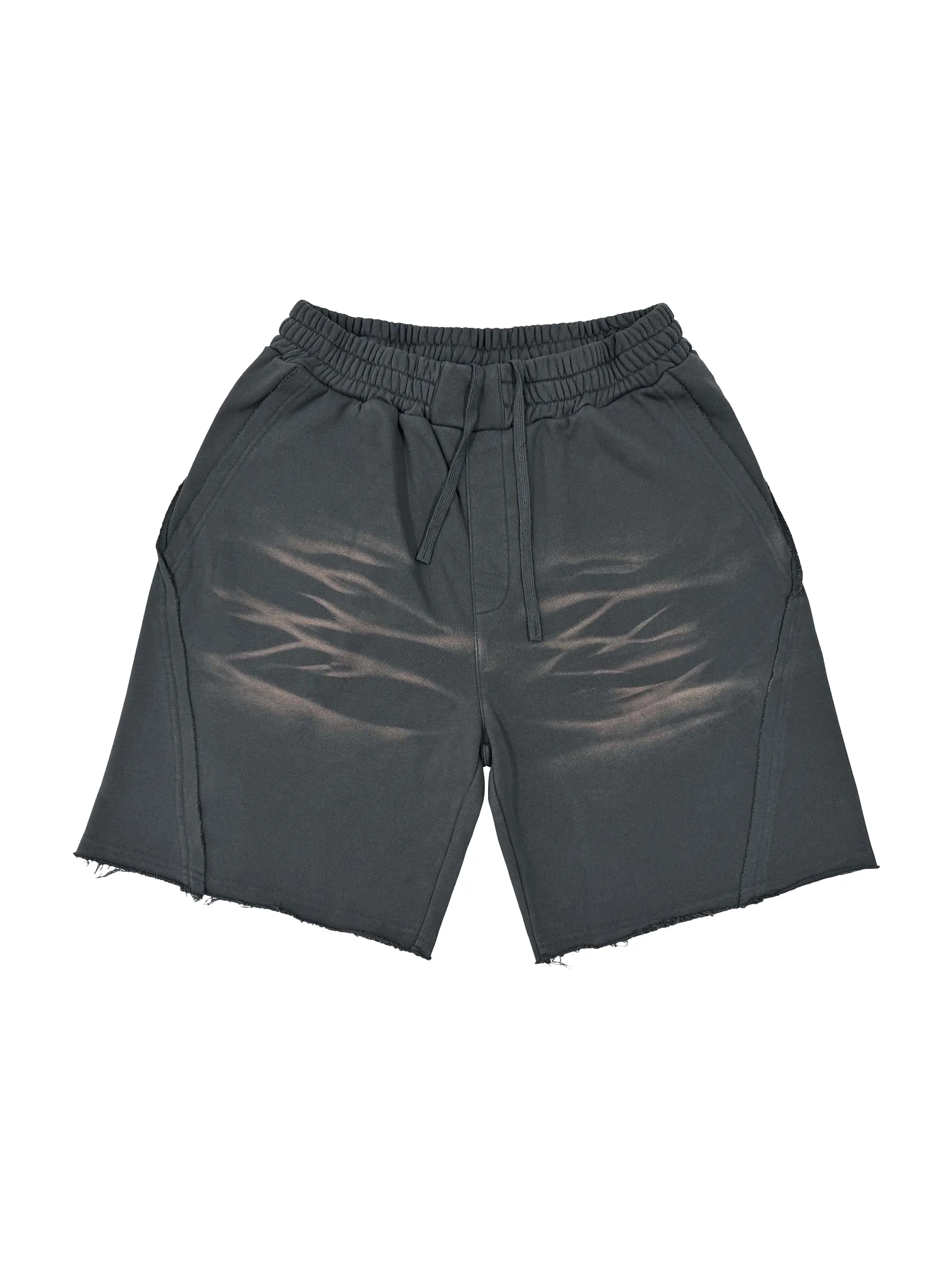 Vintage Washed Tiger Stripes Short Pants