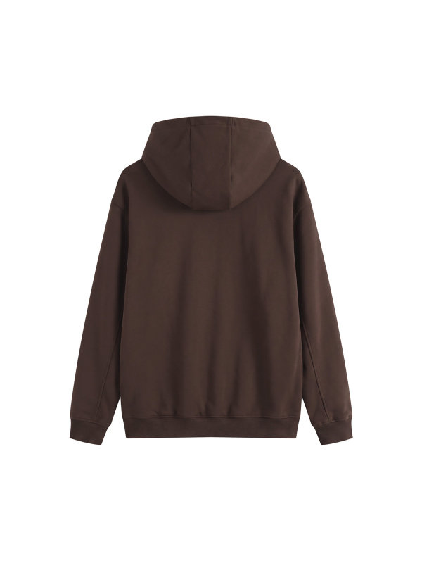 Fleeced High Neck Hoodie
