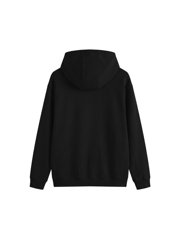 Fleeced High Neck Hoodie