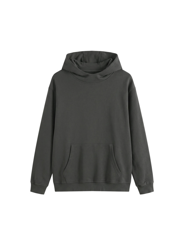 Fleeced High Neck Hoodie