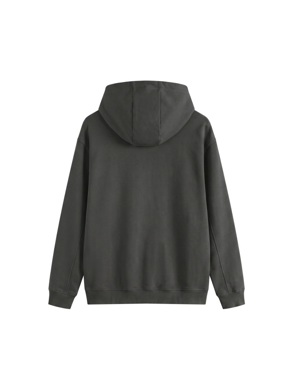 Fleeced High Neck Hoodie