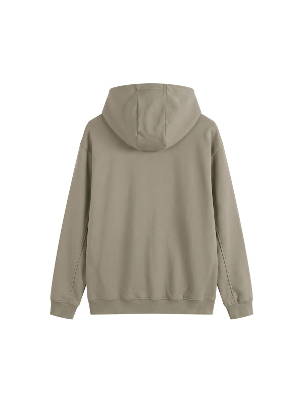 Fleeced High Neck Hoodie