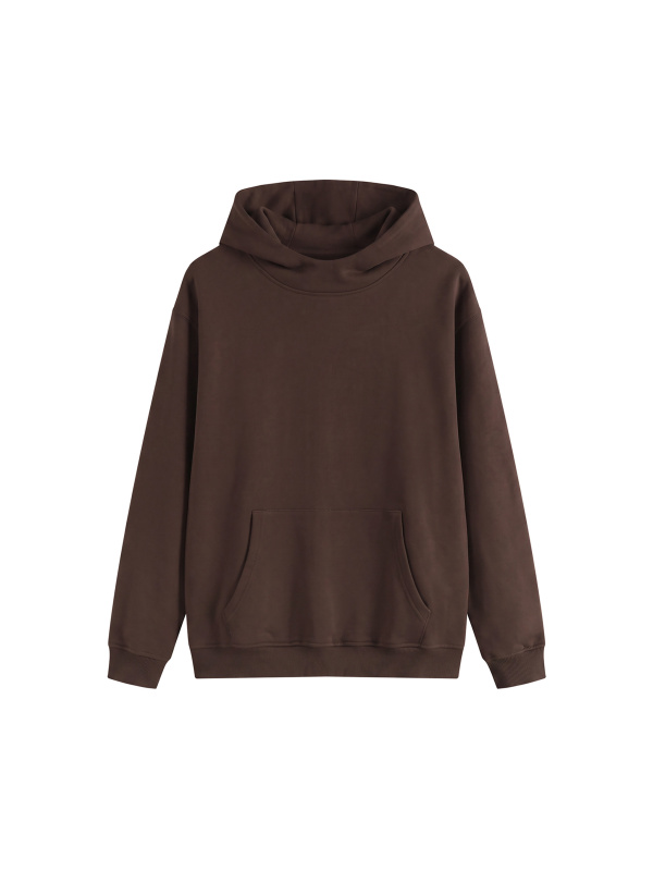 Fleeced High Neck Hoodie