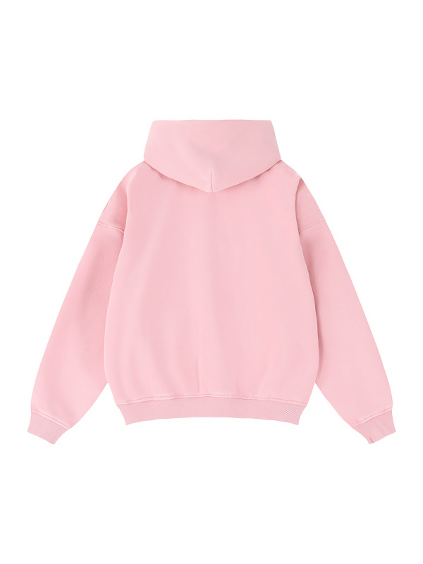 Zip-Through Boxy Fleece Hoodie