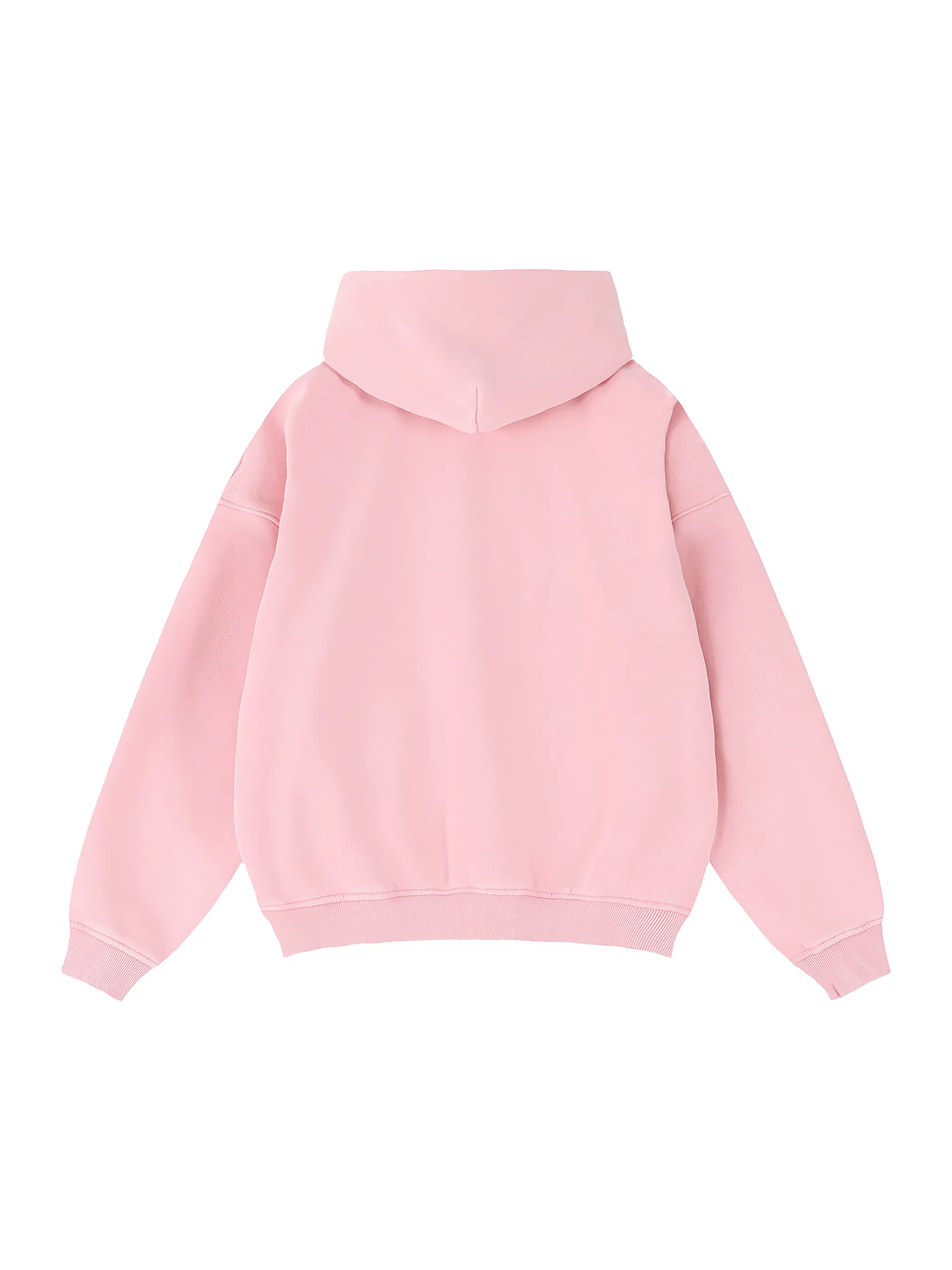 Zip-Through Boxy Fleece Hoodie